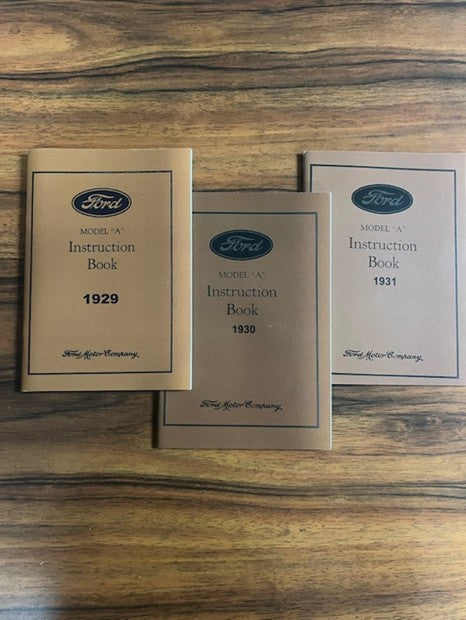 Model "A" Instruction Book Package 1929, 1930, 1931 (Reproduction)